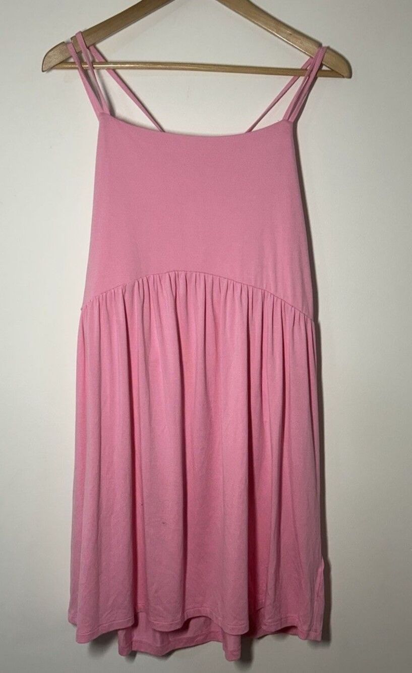 Old Navy Women’s Size XL Pink Fit & Flare Cami Dress with Pockets